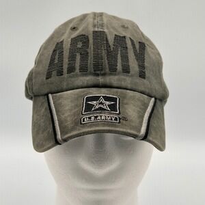US Army‎ Military Embroidered Logo Baseball Cap Men One Size Fits Most Green